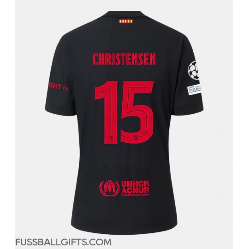 Barcelona Andreas Christensen #15 Fußballbekleidung Auswärtstrikot 2024-25 Kurzarm